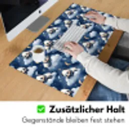Panda's - Slapen - Blauw Muismat XXL klein 681 -ysfeer3_duits