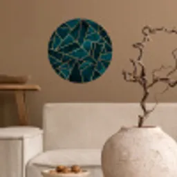 Stenen - Goud - Luxe - Patronen - Abstract Wandcirkel behangsticker klein -sfeer1