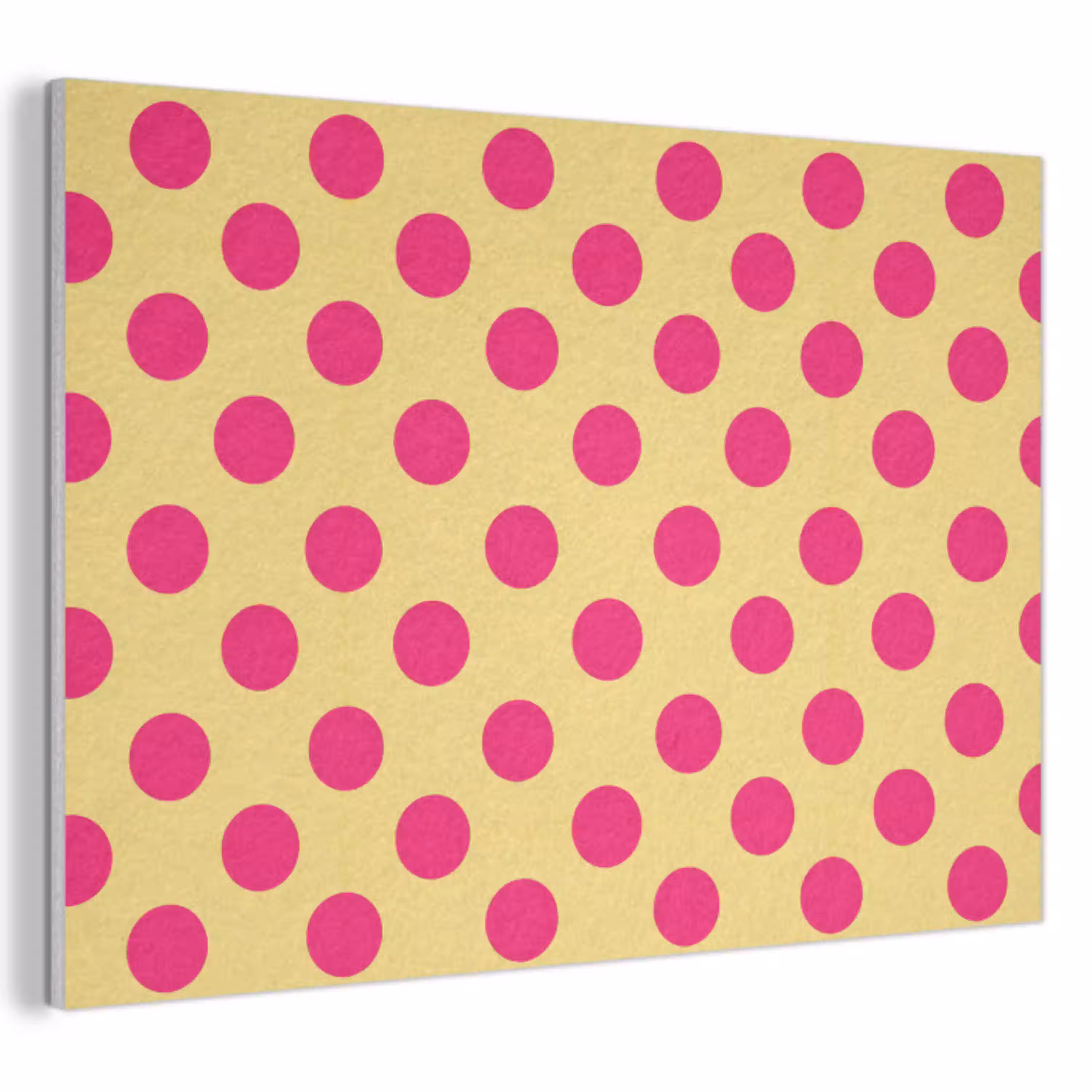 Roze - Stippen - Geel PET vilt klein 837 -3d