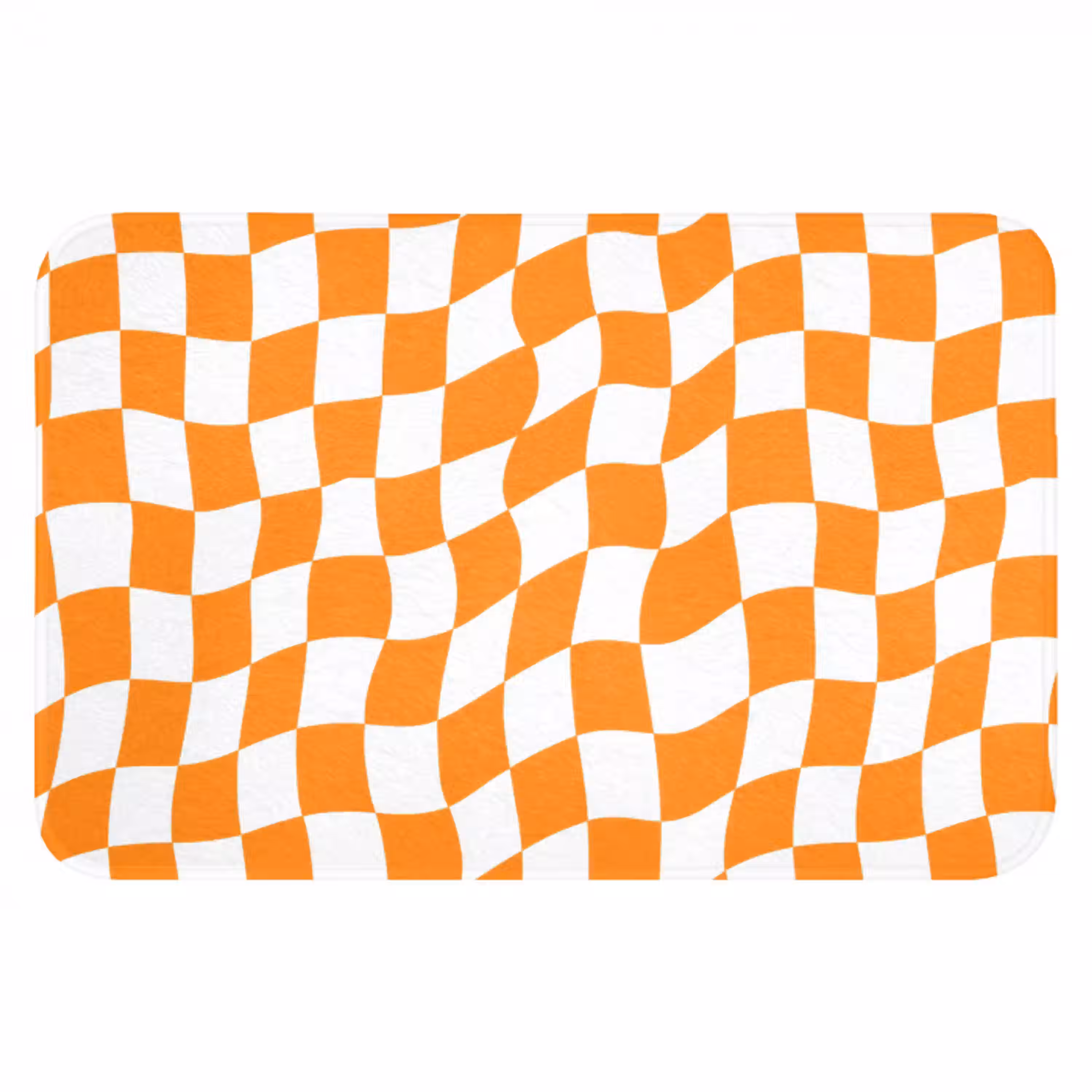 Golvend - Patroon - Oranje Badmat klein 997 -3d