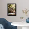 Dennenappels - Kerstsfeer - Bruin - Groen fotolijst zwart zonder passe partout klein -sfeer4