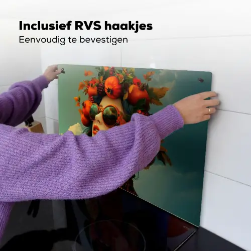 Vrouw - Granaatappel - Herfst - Zonnebril Inductie beschemer met haakjes klein -ky-ophangen-nl