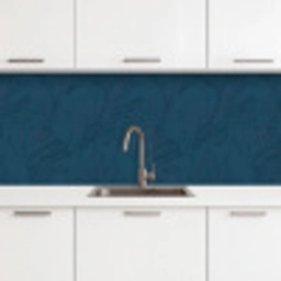 Abstract - Patroon - Donkerblauw - Elegant keuken achterwand 2 middel 871 -3d