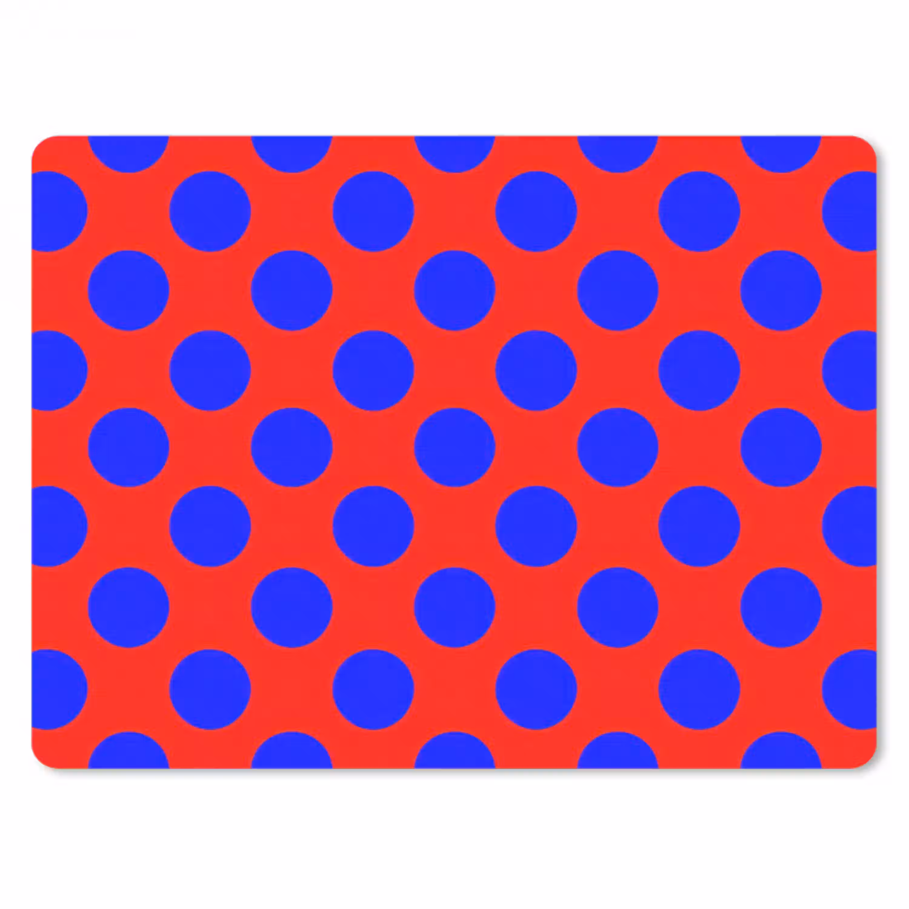 Dots - Klassiek - Rood muismat rubber klein 262 -3d