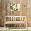 Wijn - Druiven - Kaas - Bladeren Tuinposter op houten frame 2 cm dik klein -sfeer4