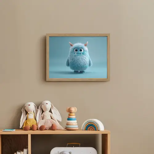 Monster - Blauw Light Box met batterij (Wandlamp kind) middel -sfeer2_kind