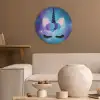 Eenhoorn - Sterren - Magisch - Blauw Akoestische PET Vilt - Rond klein -sfeer1