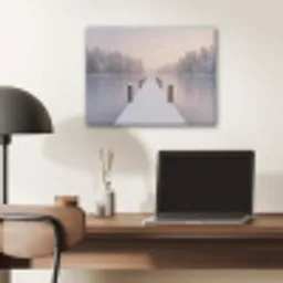 Steiger - Meer - Mist - Winter - Serene PET vilt klein -sfeer5