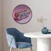 Hotdog - Steentjes - Glitters - Paars Fotolijst rond zonder passe partout klein -sfeer2