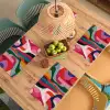 Vormen - Bochten - Kleurrijk - Abstract Placemat vinyl groot -zzsfeer5_Kitchenyeah-website