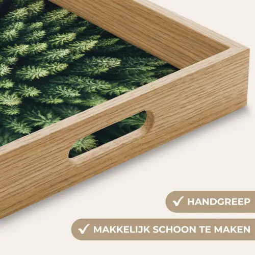 Bomen - Naaldwoud - Structuur Dienblad Rechthoek middel -USP_HandgreepNL