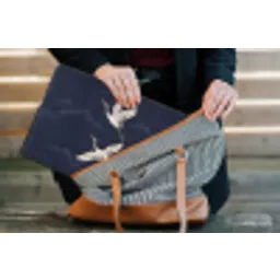 Kraanvogels - Nachthemel - Blauw laptophoes neopreen klein -tas