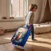 Uil met vlinders in mystiek bos Kinderkoffer - Blauw klein -sfeer1