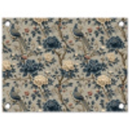 Pauw - Bloemen - Blauw tuinposter los doek klein 239 -3d