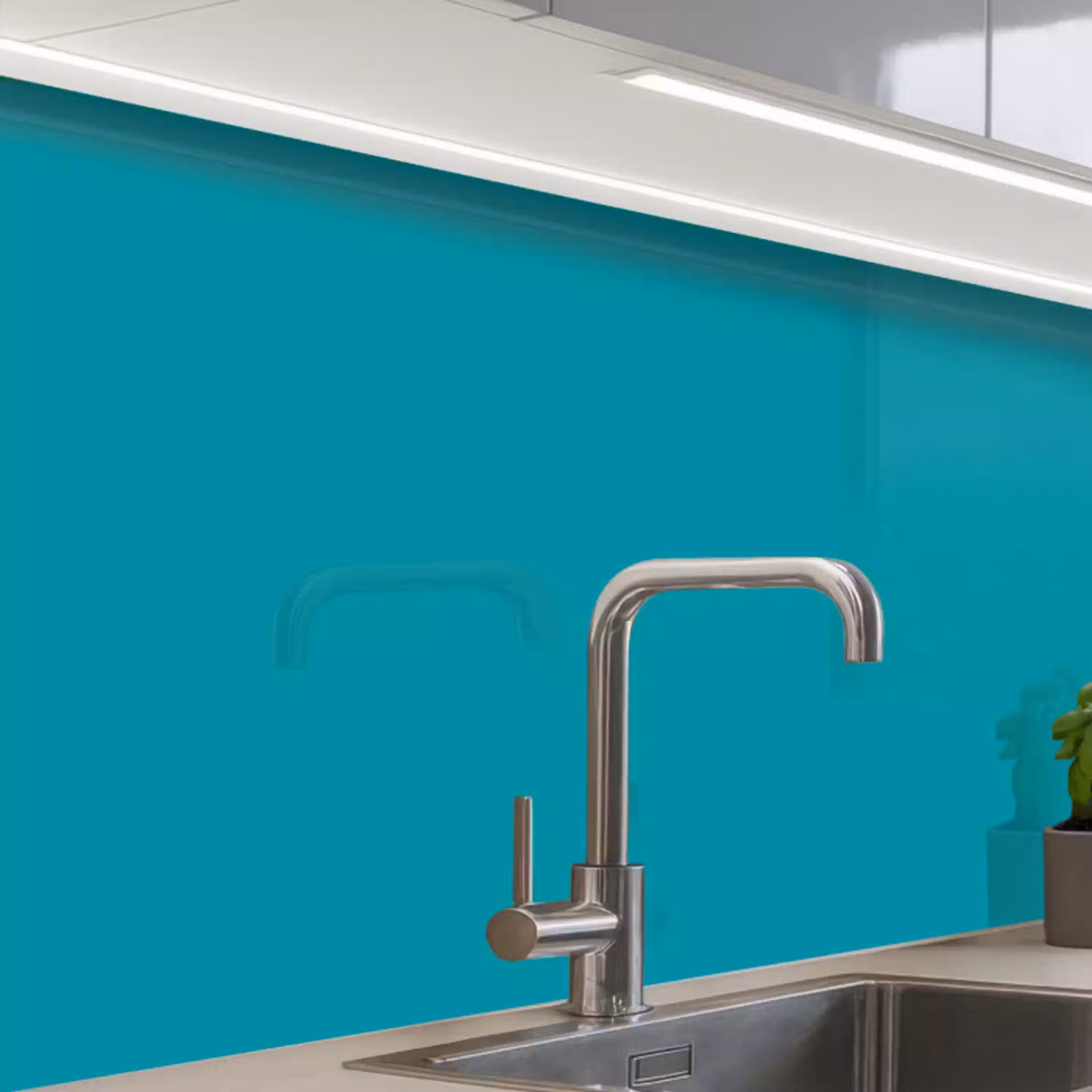 Blauw - Effen kleur keuken achterwand 2 middel 865 -zzzz3d_schuin