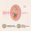 Illustratie - Bloemen - Rand - Roze Akoestische PET Vilt - Rond klein -USP_DE