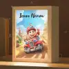 Brandweer - Jongens - Kinderen - Auto Light Box met kabel (Kinderlampje) klein -zzz_3d_website