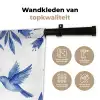 Modern - Vogels - Delfts - Blauw Wandkleed katoen klein -sfeer2