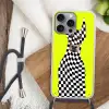 Dobermann - Geblokt - Geel Hoesje iPhone 16 Pro Max met koord klein -sfeer4