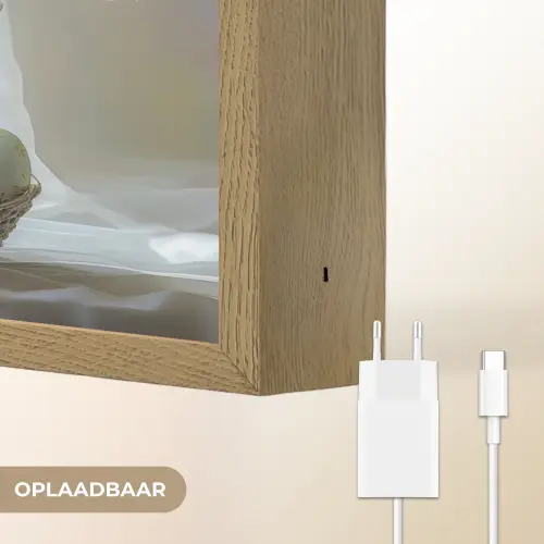 Vaas - Eieren - Bloemen Light Box met batterij (Wandlamp) middel -USP_websiteoplaadbaarNL