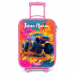 Monstertruck - Abstract - Verfspatten - Kleurrijk Kinderkoffer - Roze klein -3d