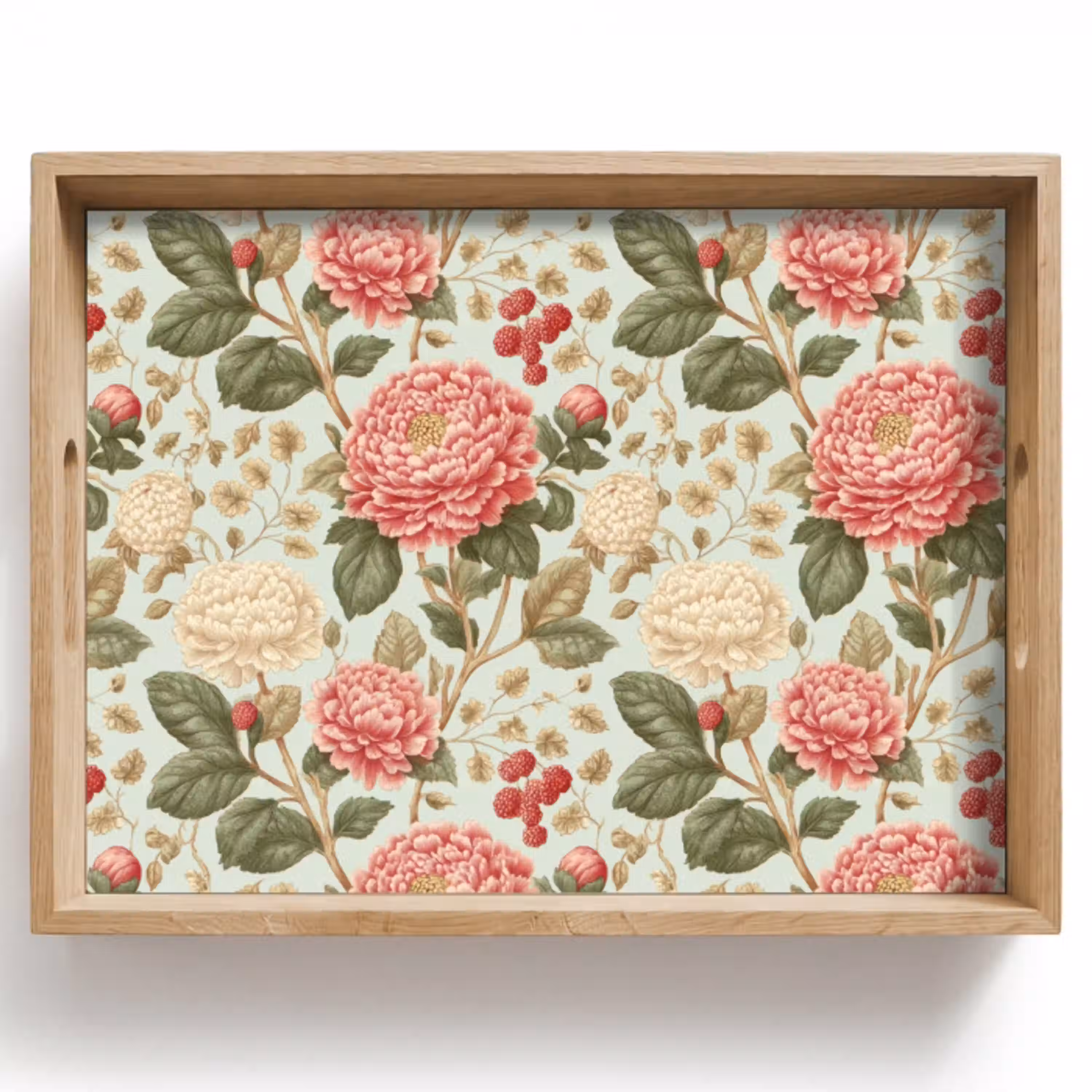 Klassiek - Botanisch - Veelkleurig Dienblad Rechthoek middel 911 -z3d_shopping