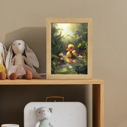 Eendjes - Dieren - Natuur Light Box met kabel klein -sfeer2_kind