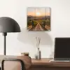 Wijngaard - Zonsondergang - Landschap plexiglas 5mm klein -sfeer6