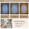 Vormen - Abstract - Blauw - Golven Light Box met kabel (Tafellamp) klein -USP_lichtkleurNL