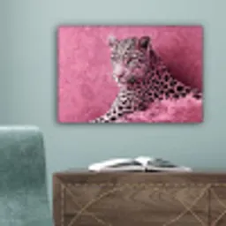 Panter - Luxe - Roze canvas 2cm klein -sfeer4