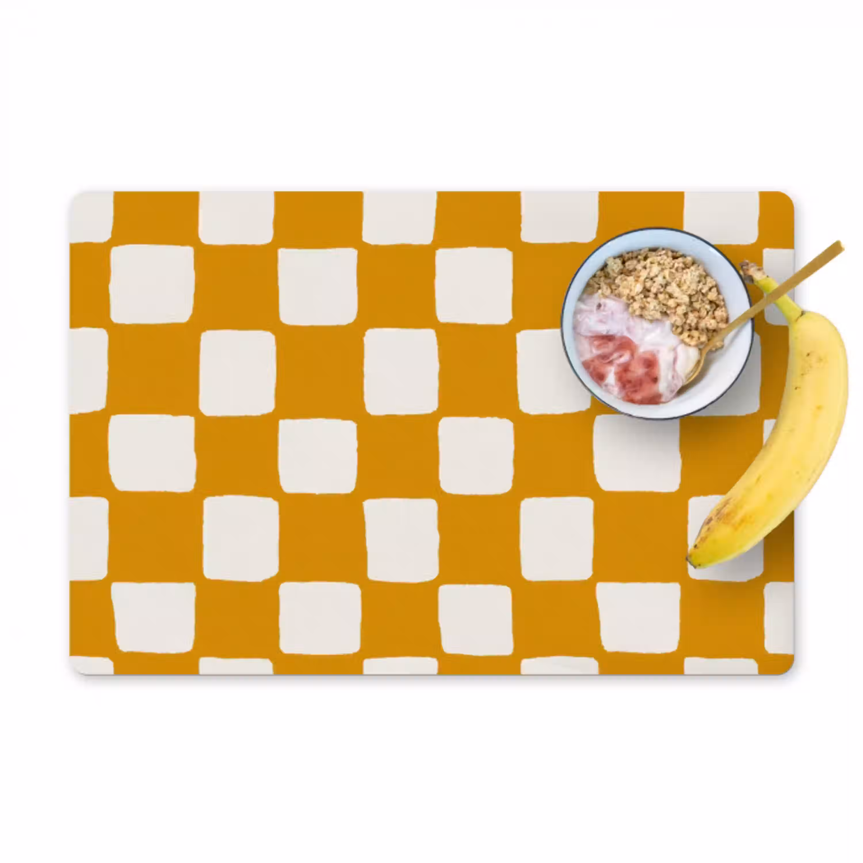 Grafisch - Patroon - Oker Placemat vinyl groot 368 -zzzproduct_Kitchenyeah-website