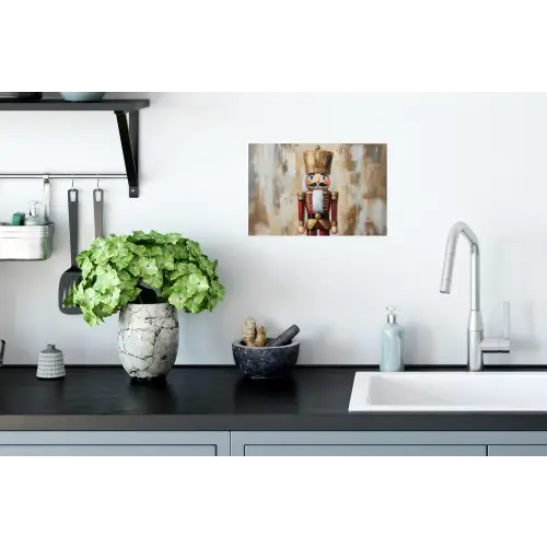 Kerst - Poppetje - Abstract Muursticker klein -keuken
