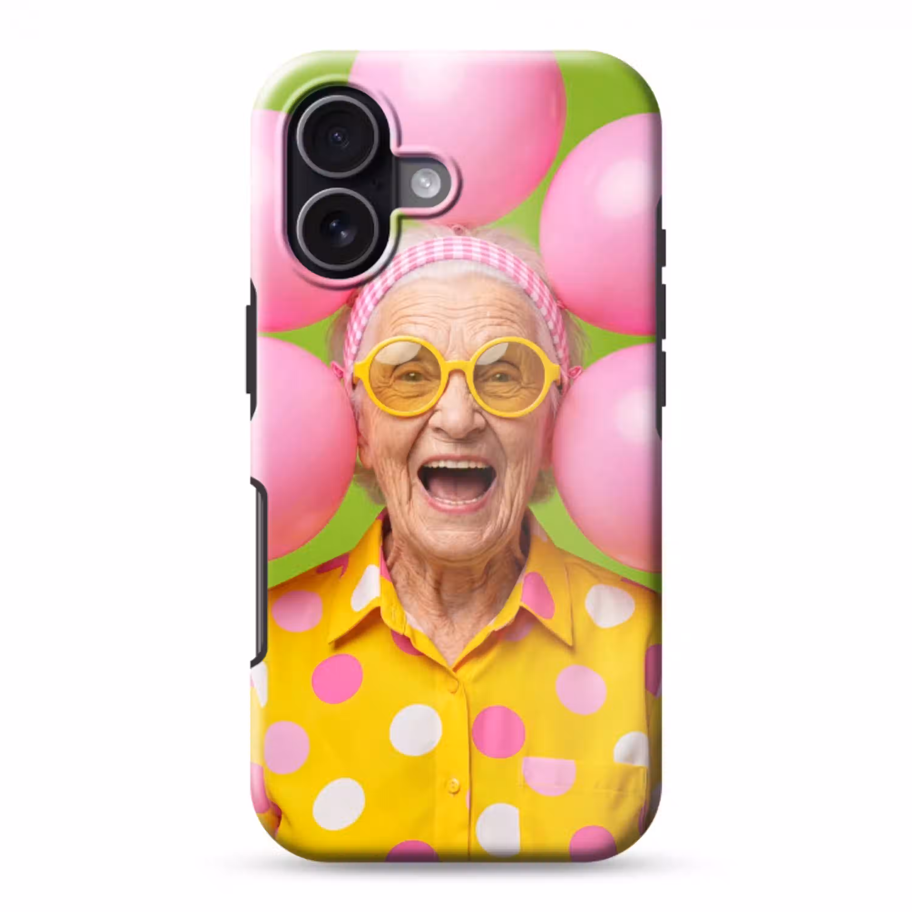 Mens - Ballonnen - Feest - Kleurrijk - Roze Toughcase MagSafe Apple iPhone 17 klein -3d