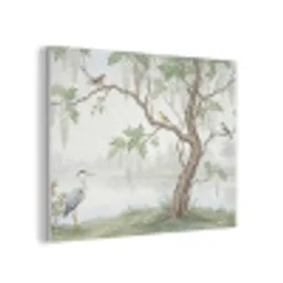 Reiger - Landschap - Groen PET vilt klein -3d