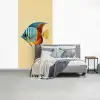 Vis - Vinnen - Blauw - Ogen fotobehang vinyl groot -slaapkamer