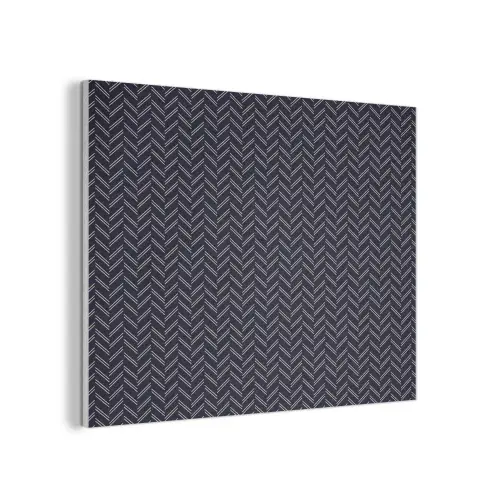 Plaid - Patroon - Visgraad - Blauw PET vilt klein 837 -3d