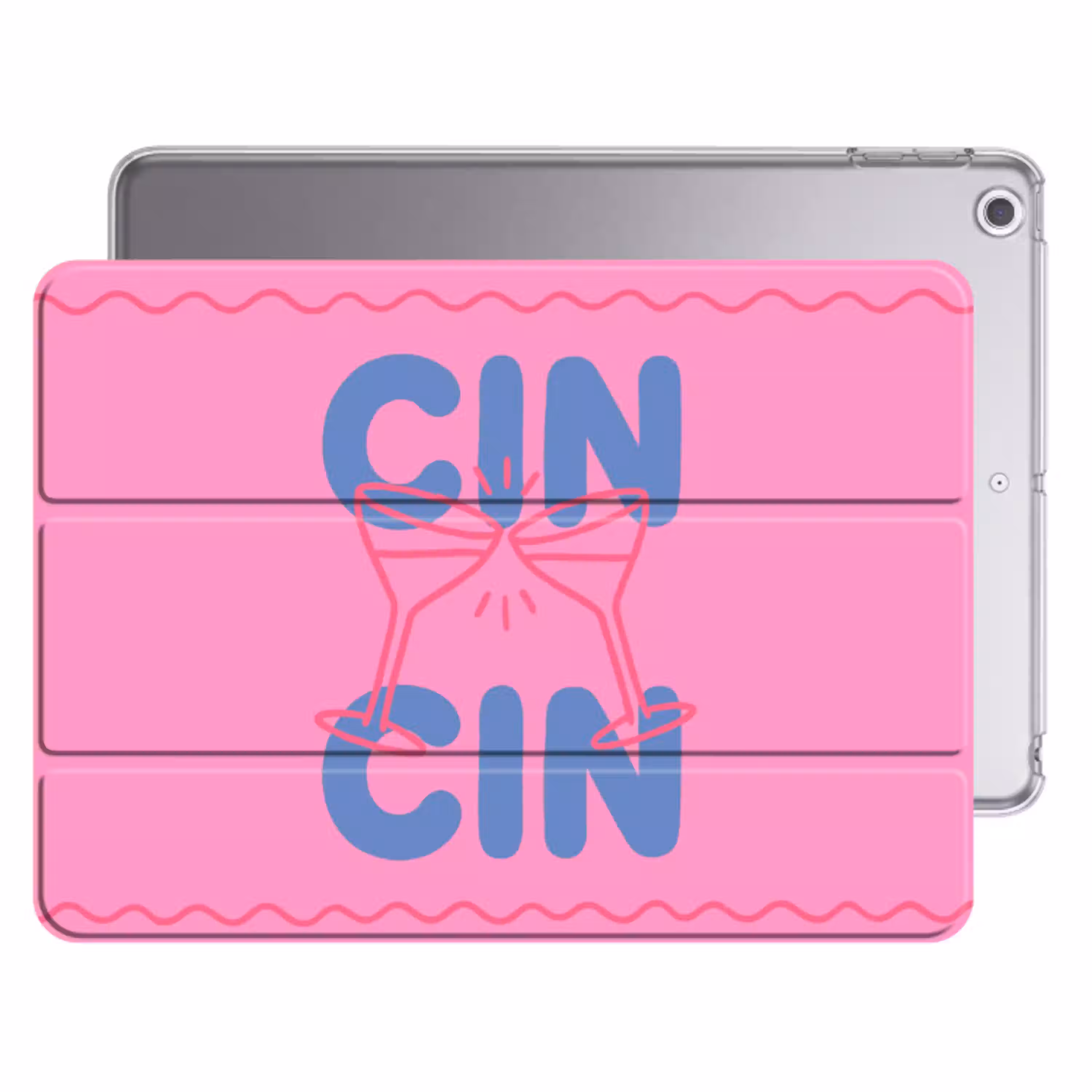 Drank - Glazen - Proost - Modern - Roze Apple iPad 2017 middel -threedimensional_3d_global