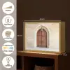 Houten - Deur - Lantaarn Light Box met batterij (Wandlamp) middel -USP_websiteoverzichtNL