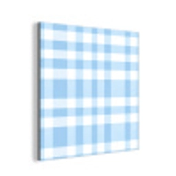 Ruit - Patroon - Blauw aluminium wit klein 46 -3d
