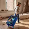 Neon - Net - Voetbal - Kleurrijk Kinderkoffer - Blauw klein -sfeer1