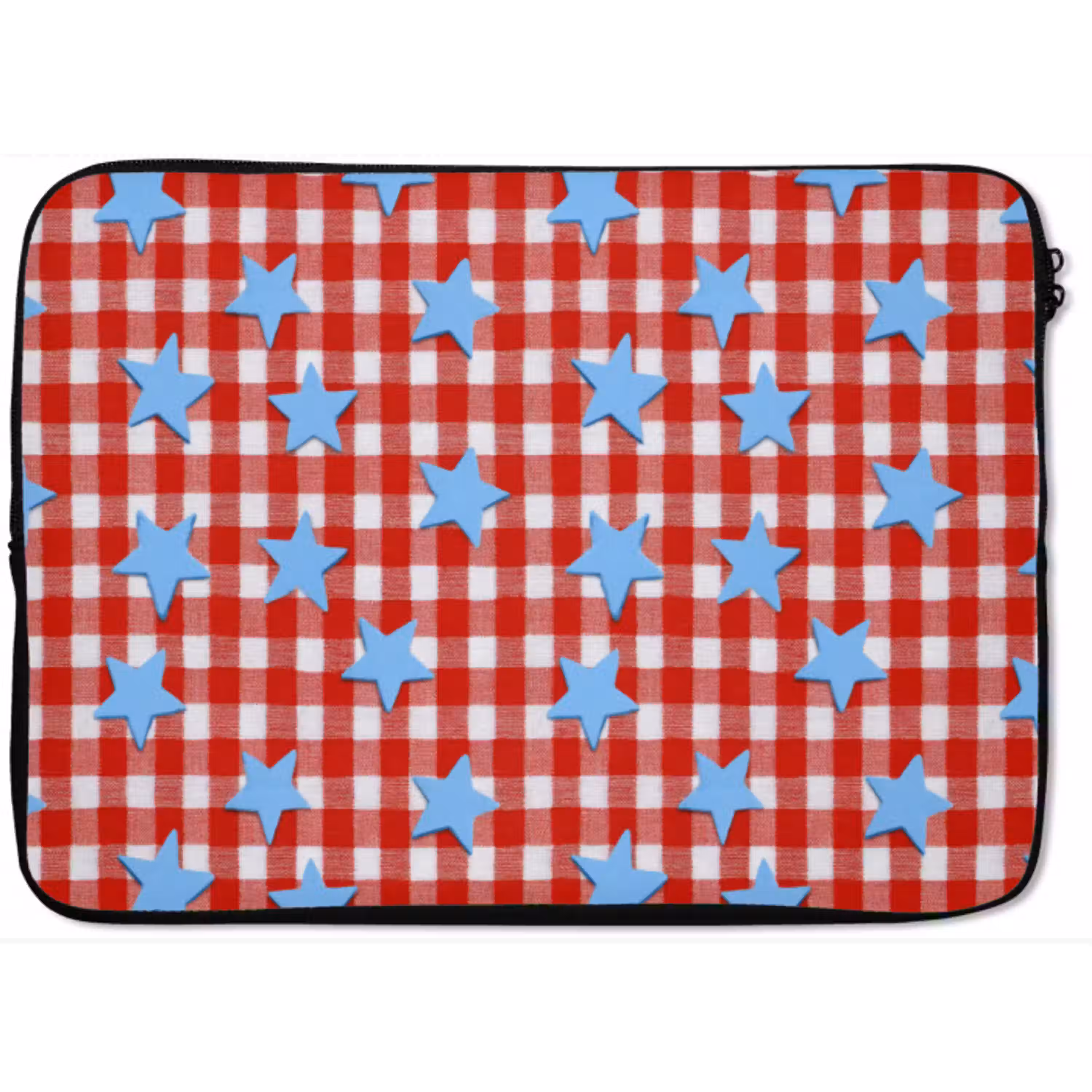 Ruit - Sterren - Rood laptophoes neopreen klein 279 -zkaufland3dotto