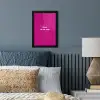 Focus - Smiley - Roze fotolijst zwart zonder passe partout klein -sfeer3