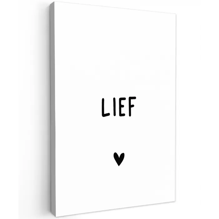 Quotes - Lief - Spreuken Tuinposter op houten frame 2 cm dik klein -3d