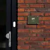 Donkergroen - Modern Naambord Rechthoek middel -sfeer1-rechthoek-S