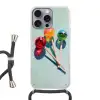 Lollys - Schaduw - Drie - Blauw Hoesje iPhone 16 Pro Max met koord klein -3d