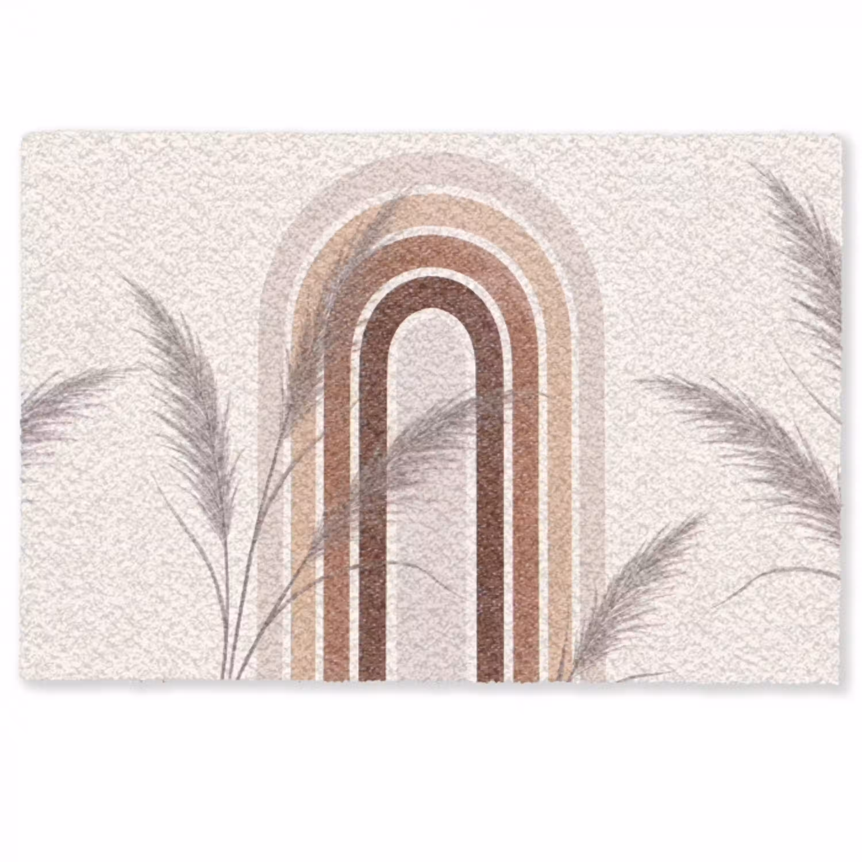 Abstract - Bogen - Plant - Boho - Beige Deurmat klein -zkaufland3d
