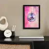 Discobal - Pink - Verf fotolijst zwart zonder passe partout klein -sfeer1