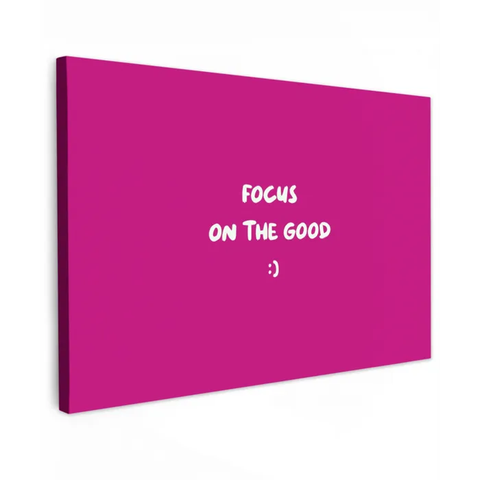 Focus - Smiley - Roze canvas 2cm klein -z3d
