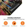 Explosie - Goud - Kleurrijk - Abstract Inductie beschermer vinyl 3mm klein -zzzzzzz-td-onderkant