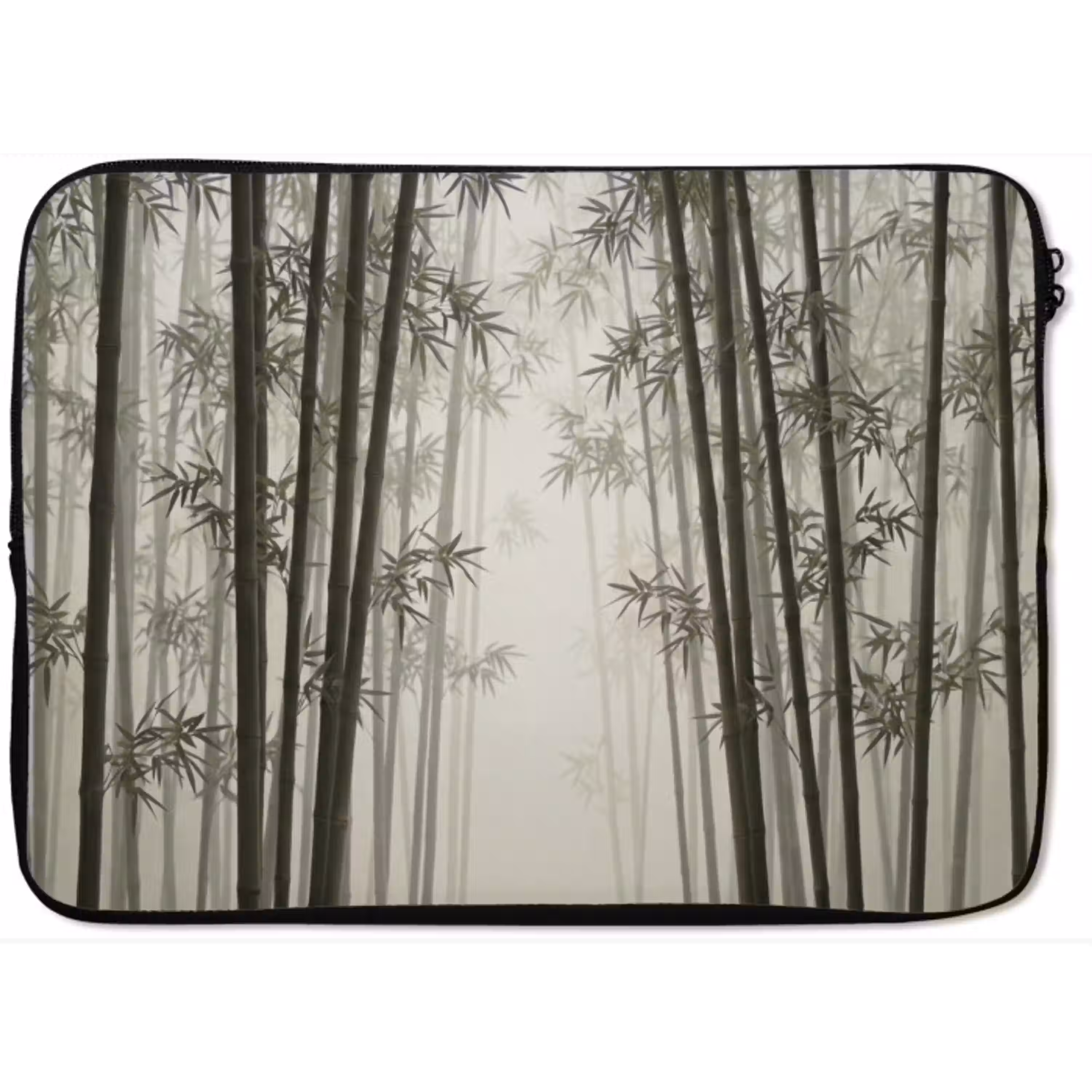 Bamboe - Bos - Mist - Natuur laptophoes neopreen klein -zkaufland3dotto